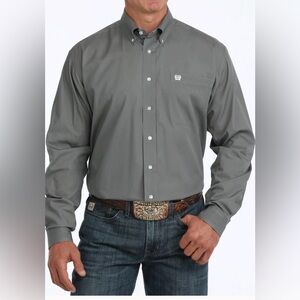 CINCH SOLID CLASSIC FIT BUTTON-DOWN WESTERN SHIRT